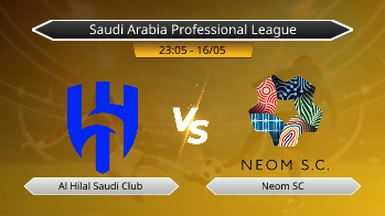 Saudi Arabia Professional League Al Hilal Saudi Club VS Neom SC