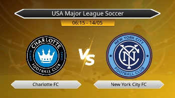 USA Major League Soccer - Charlotte FC vs New York City FC