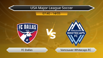USA Major League Soccer FC Dallas VS Vancouver Whitecaps FC