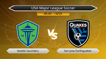 USA Major League Soccer Seattle Sounders VS San Jose Earthquakes