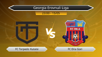 Georgia Erovnuli Liga FC Torpedo Kutaisi VS FC Dila Gori