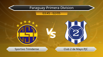 Paraguay Primera Division Sportivo Trinidense VS Club 2 de Mayo PJC