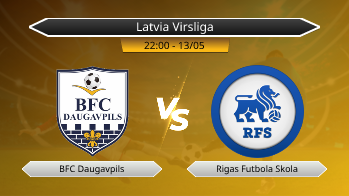 Latvia Virsliga BFC Daugavpils VS Rigas Futbola Skola