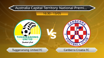 Australia Capital Territory National Premier League Tuggeranong United FC VS Canberra Croatia FC