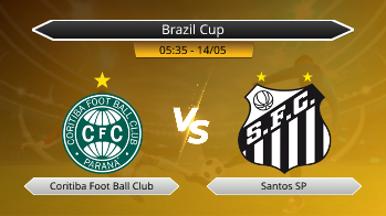 Brazil Cup Coritiba Foot Ball Club VS Santos SP