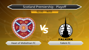 Scotland Premiership - Playoff Heart of Midlothian FC VS Falkirk FC