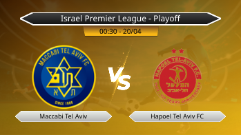 Israel Premier League - Playoff Maccabi Tel Aviv VS Hapoel Tel Aviv FC