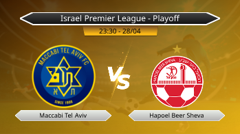 Israel Premier League - Playoff Maccabi Tel Aviv VS Hapoel Beer Sheva