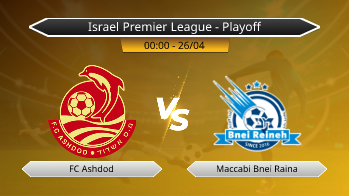 Israel Premier League - Playoff FC Ashdod VS Maccabi Bnei Raina