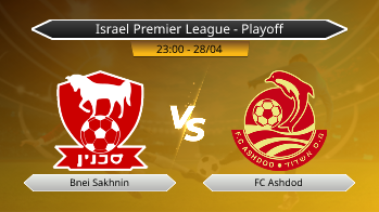 Israel Premier League - Playoff Bnei Sakhnin VS FC Ashdod