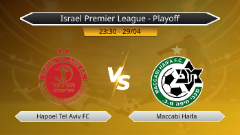 Israel Premier League - Playoff Hapoel Tel Aviv FC VS Maccabi Haifa