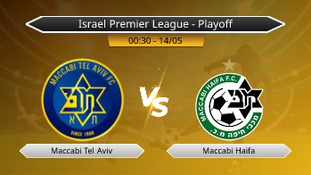 Israel Premier League - Playoff Maccabi Tel Aviv VS Maccabi Haifa
