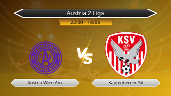 Austria 2 Liga Austria Wien Am VS Kapfenberger SV