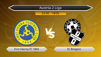 Austria 2 Liga First Vienna FC 1894 VS SC Bregenz