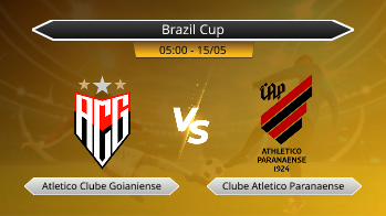 Brazil Cup Atletico Clube Goianiense VS Clube Atletico Paranaense