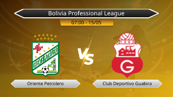 Bolivia Professional League Oriente Petrolero VS Club Deportivo Guabira