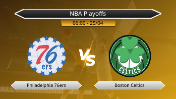 NBA Playoffs Philadelphia 76ers VS Boston Celtics