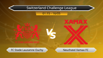 Switzerland Challenge League FC Stade Lausanne Ouchy VS Neuchatel Xamax FC