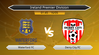 Ireland Premier Division Waterford FC VS Derry City FC