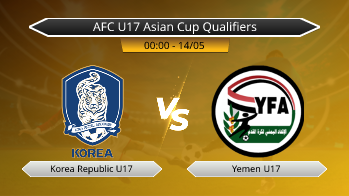 AFC U17 Asian Cup Qualifiers Korea Republic U17 VS Yemen U17