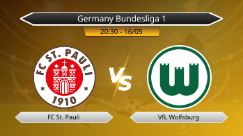 Germany Bundesliga 1 FC St. Pauli VS VfL Wolfsburg