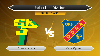 Poland 1st Division Gornik Leczna VS Odra Opole