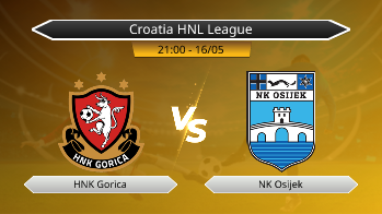 Croatia HNL League HNK Gorica VS NK Osijek
