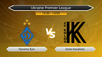 Ukraine Premier League Dynamo Kyiv VS Kolos Kovalivka