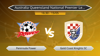 Australia Queensland National Premier League Peninsula Power VS Gold Coast Knights SC