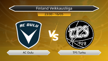 Finland Veikkausliiga AC Oulu VS TPS Turku