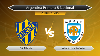 Argentina Primera B Nacional CA Atlanta VS Atletico de Rafaela