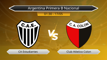 Argentina Primera B Nacional CA Estudiantes VS Club Atletico Colon