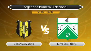 Argentina Primera B Nacional Deportivo Madryn VS Ferro Carril Oeste