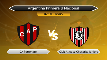 Argentina Primera B Nacional CA Patronato VS Club Atletico Chacarita Juniors