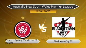 Australia New South Wales Premier League Western Sydney Wanderers FC (Youth) VS Blacktown City FC