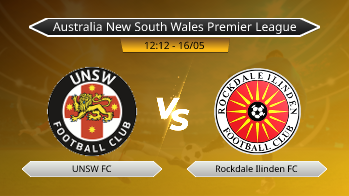 Australia New South Wales Premier League UNSW FC VS Rockdale Ilinden FC