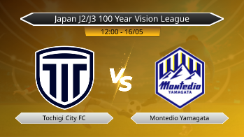 Japan J2/J3 100 Year Vision League Tochigi City FC VS Montedio Yamagata