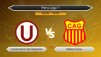 Peru Liga 1 Universitario De Deportes VS Atletico Grau