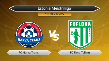 Estonia Meistriliiga FC Narva Trans VS FC Flora Tallinn