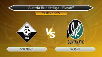 Austria Bundesliga - Playoff SCR Altach VS SV Ried