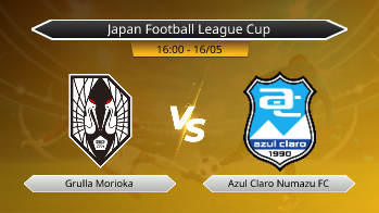 Japan Football League Cup Grulla Morioka VS Azul Claro Numazu FC