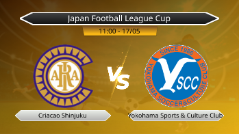 Japan Football League Cup Criacao Shinjuku VS Yokohama Sports & Culture Club