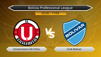 Bolivia Professional League Universitario De Vinto VS Club Bolivar