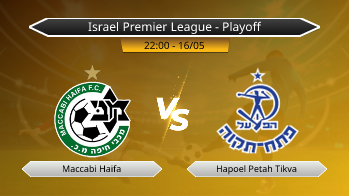 Israel Premier League - Playoff Maccabi Haifa VS Hapoel Petah Tikva