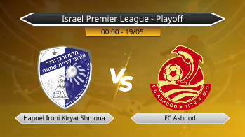 Israel Premier League - Playoff Hapoel Ironi Kiryat Shmona VS FC Ashdod