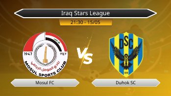 Iraq Stars League Mosul FC VS Duhok SC