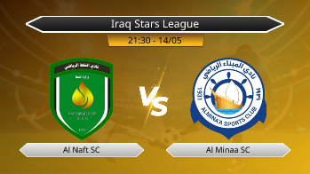 Iraq Stars League Al Naft SC VS Al Minaa SC