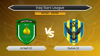 Iraq Stars League Al Naft SC VS Duhok SC