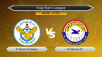 Iraq Stars League Al Quwa Al Jawiya VS Al Zawraa SC