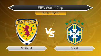 FIFA World Cup - Scotland vs Brazil